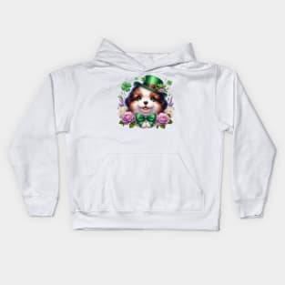 Dog Shamrock Kids Hoodie